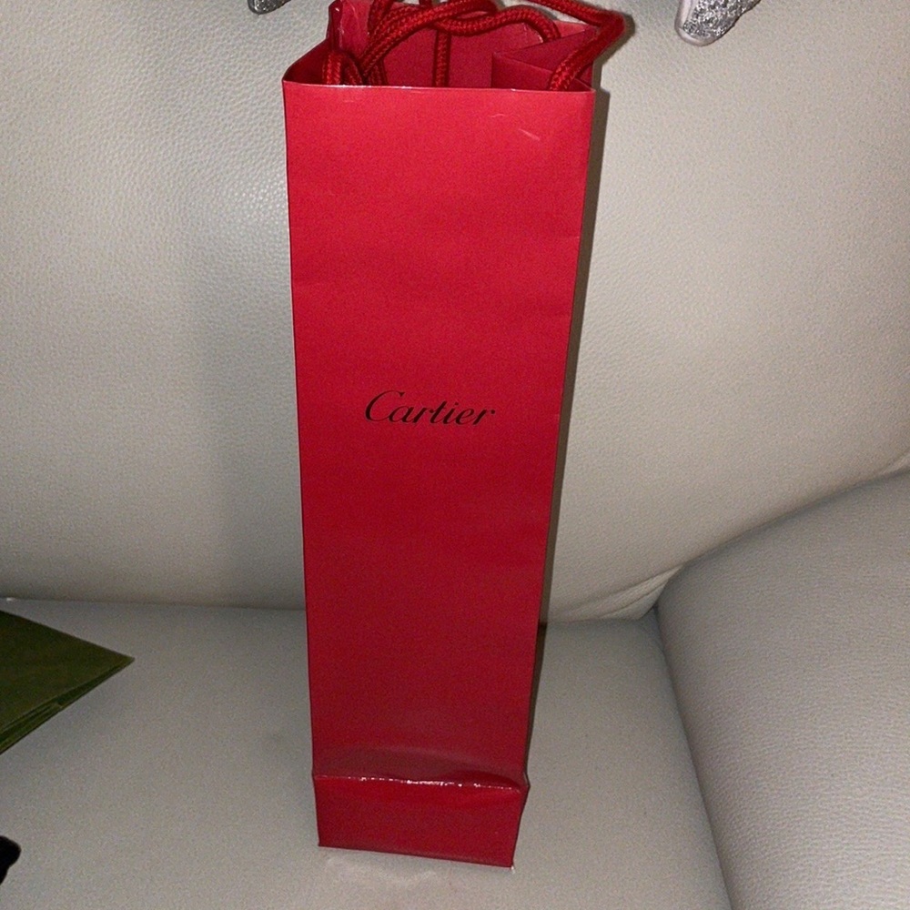 Cartier wine  gift bag